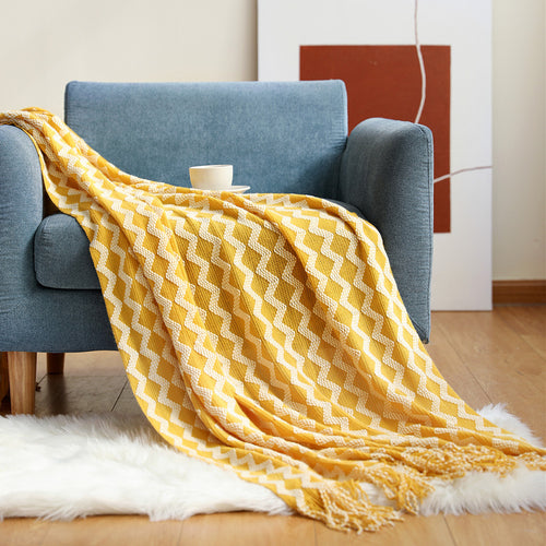 Chic Gewebte Dekorative Wurfdecke