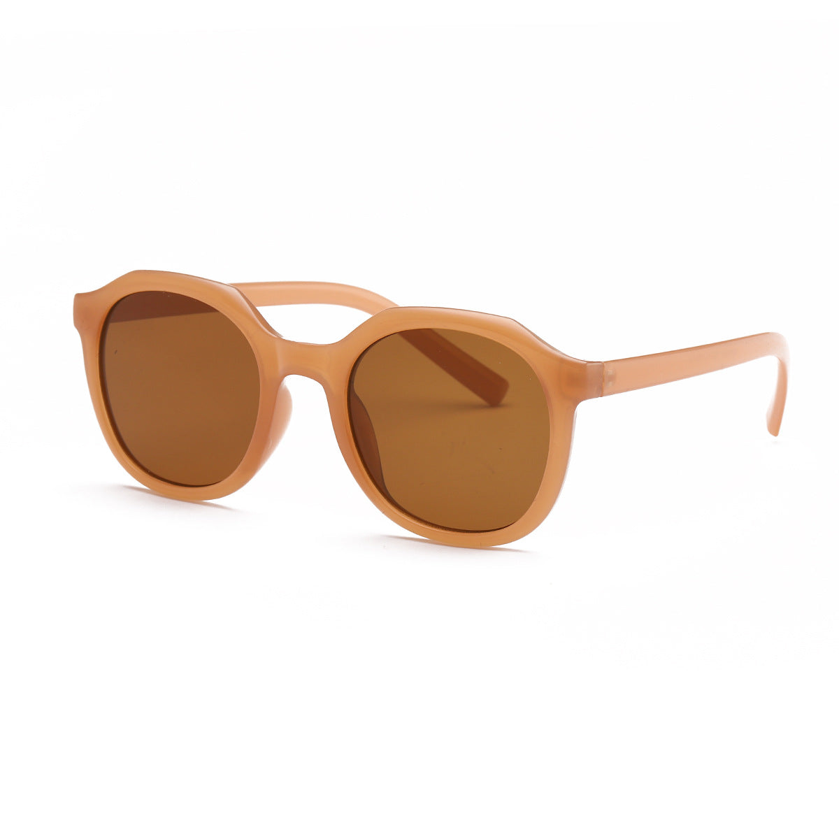 Damen modische Sonnenbrille mit facettenreichem Rahmen und UV-Schutz Karnz