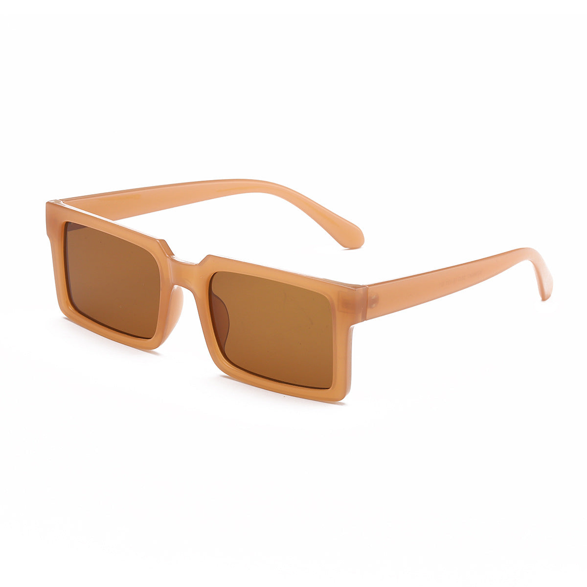 Damen modische rechteckige Sonnenbrille mit gelben Gläsern Karnz