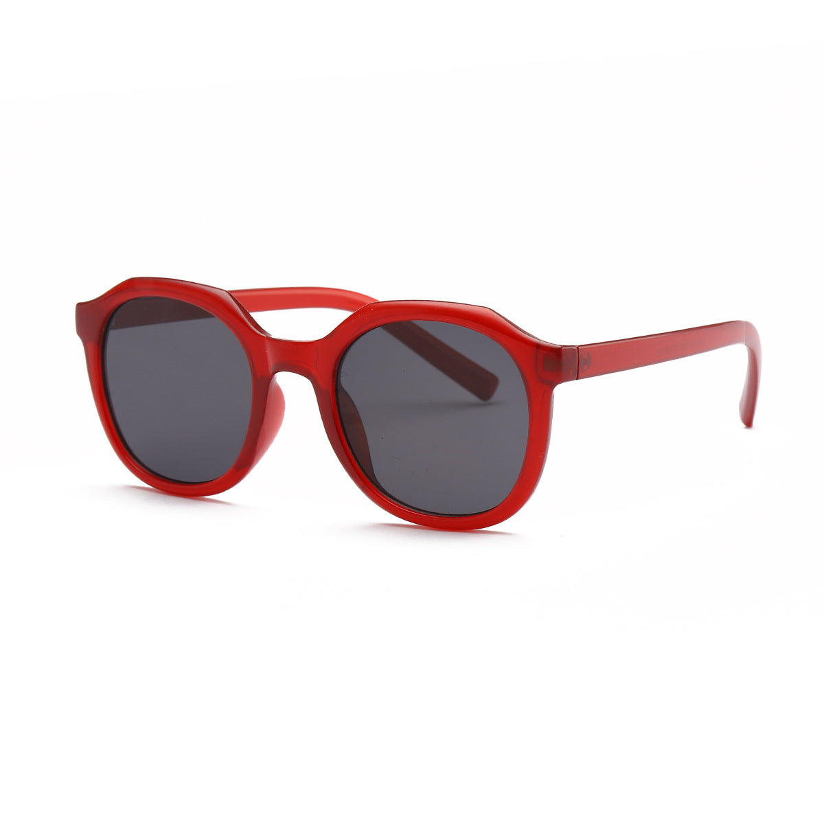 Damen modische Sonnenbrille mit facettenreichem Rahmen und UV-Schutz Karnz