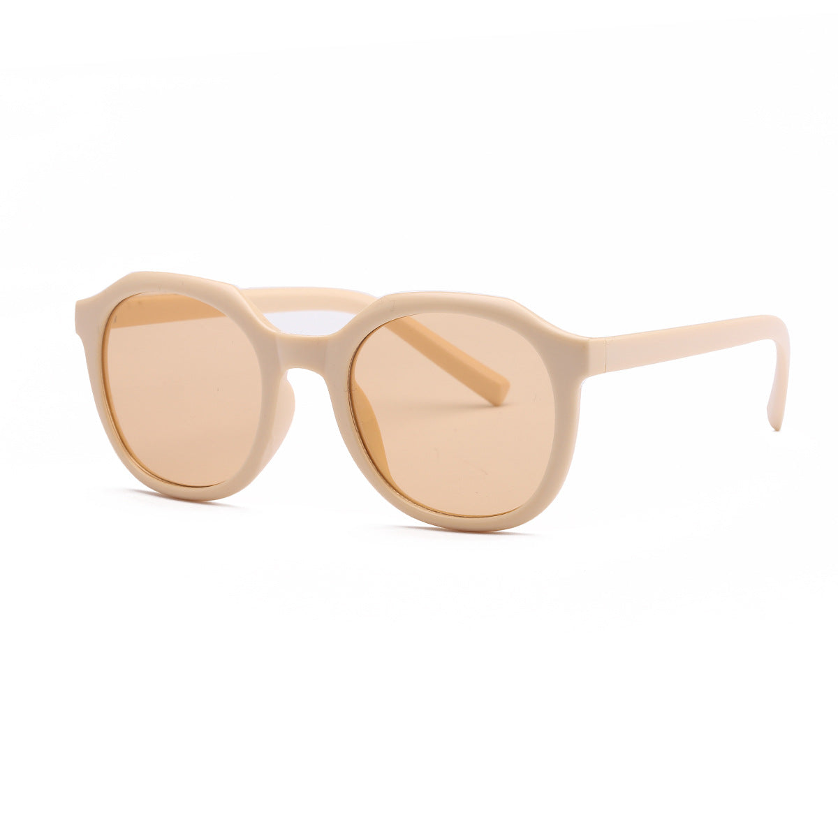 Damen modische Sonnenbrille mit facettenreichem Rahmen und UV-Schutz Karnz
