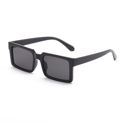 Damen modische rechteckige Sonnenbrille mit gelben Gläsern Karnz