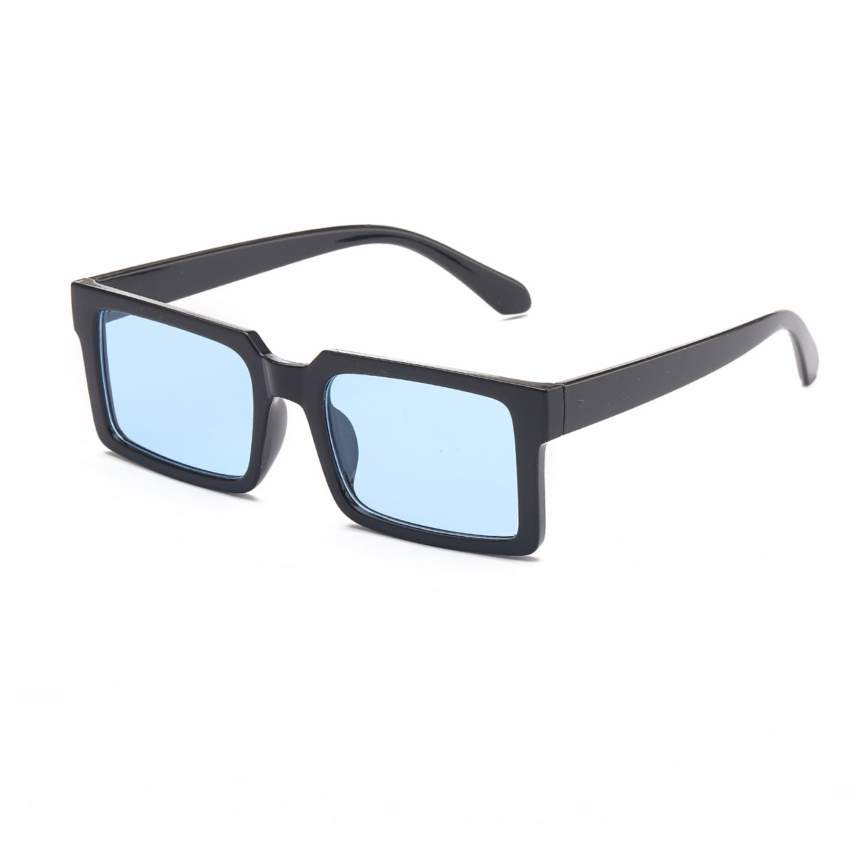 Damen modische rechteckige Sonnenbrille mit gelben Gläsern Karnz