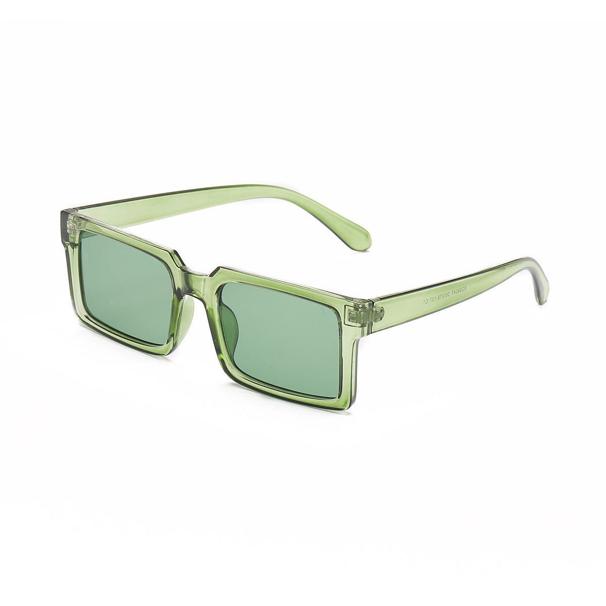 Damen modische rechteckige Sonnenbrille mit gelben Gläsern Karnz