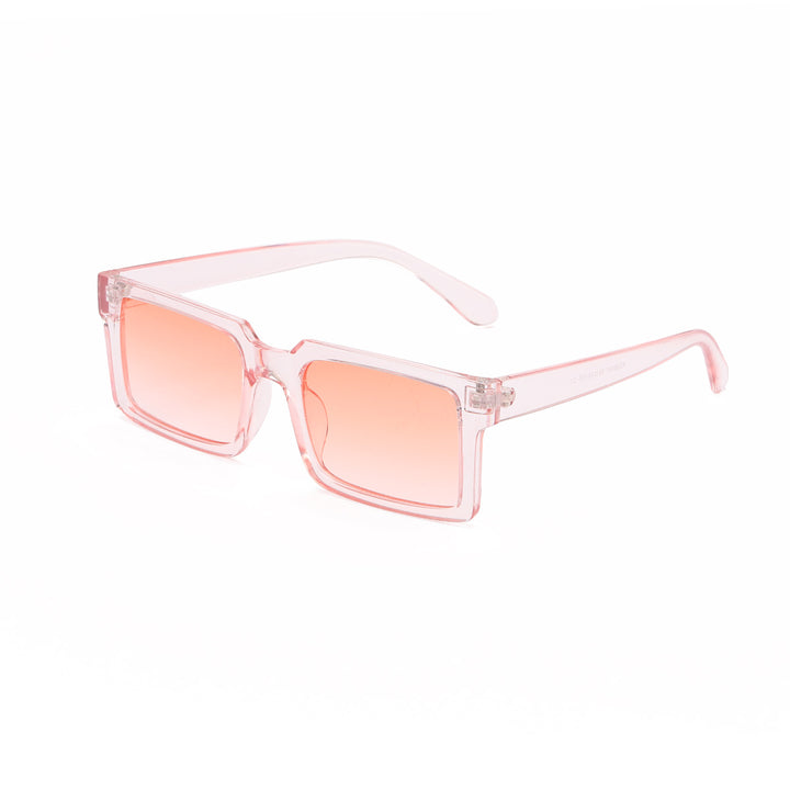 Damen modische rechteckige Sonnenbrille mit gelben Gläsern Karnz