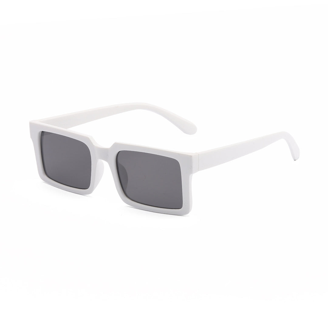 Damen modische rechteckige Sonnenbrille mit gelben Gläsern Karnz