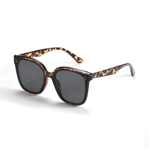 Damen modische Sonnenbrille mit transparentem Akzent Karnz