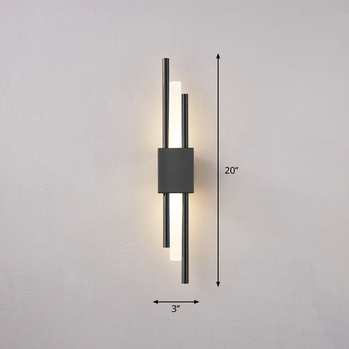 Postmoderner Stil Rod-förmige Wandbeleuchtung Acryl Treppen LED Wandleuchte Leuchte | Karnz