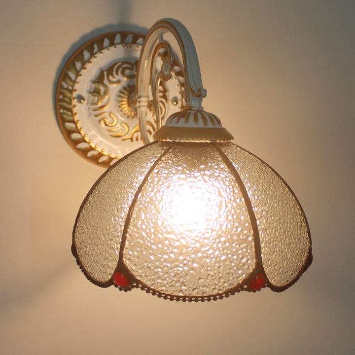 1-Kopf Shade Wandlampe Tiffany-Stil Handgefertigte Glas-Wandlampe für das Wohnzimmer