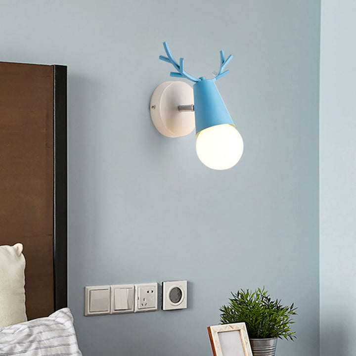 Deer Vanity Light Fixture Nordic Style Metall Schlafzimmer Verstellbare Wandmontage Licht | Karnz