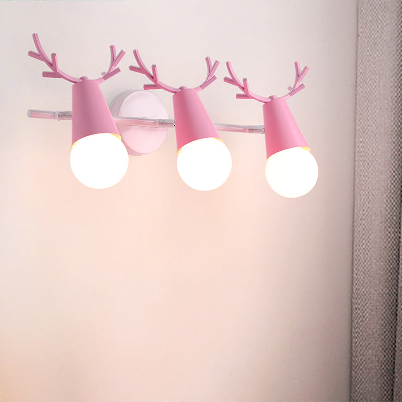 Deer Vanity Light Fixture Nordic Style Metall Schlafzimmer Verstellbare Wandmontage Licht | Karnz