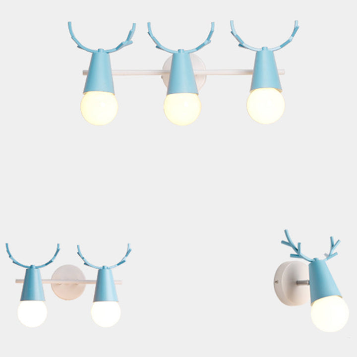 Deer Vanity Light Fixture Nordic Style Metall Schlafzimmer Verstellbare Wandmontage Licht | Karnz