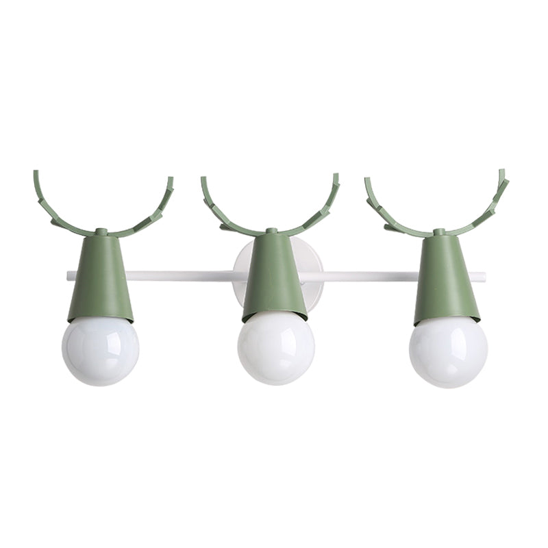 Deer Vanity Light Fixture Nordic Style Metall Schlafzimmer Verstellbare Wandmontage Licht | Karnz