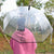 Damen transparenter Regenbogen Karnz