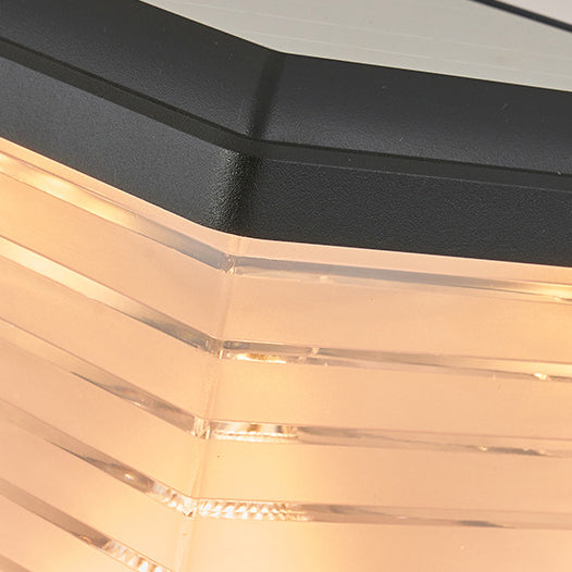 Moderner Minimalistischer Quadratischer Zylinder Solar Wasserdichter ABS PC LED Außenleuchte Für Garten | Karnz