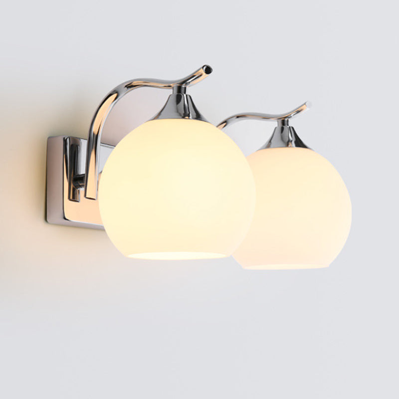 Satin Opal Glas Kuppel Wandleuchte Einfache Stil Korridor Wandmontage Lampe | Karnz