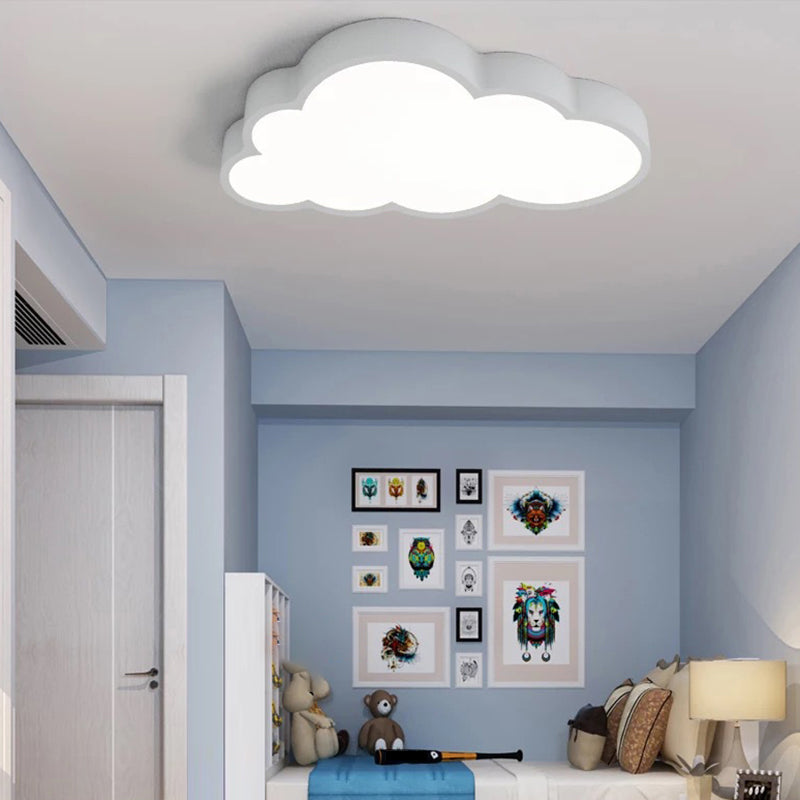 Kinderzimmer LED-Deckenlampe Wolkenform | Energiesparende Beleuchtung | Verspielt Wolkenform für Schlafzimmer | Karnz