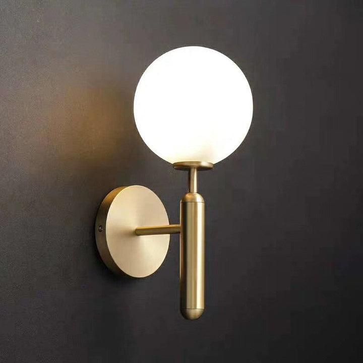 Ball Treppenwand Lichtarmatur Glas Ein-Birne Einfacher Stil Wand Sconce Beleuchtung | Karnz