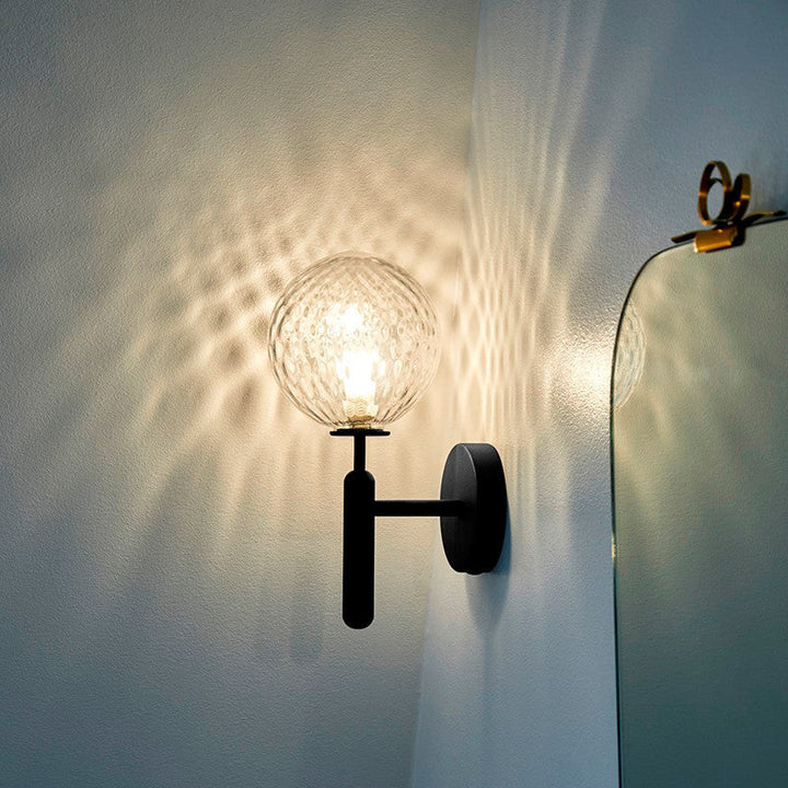 Ball Treppenwand Lichtarmatur Glas Ein-Birne Einfacher Stil Wand Sconce Beleuchtung | Karnz