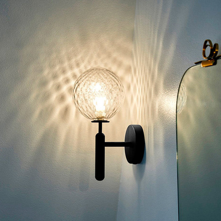 Ball Treppenwand Lichtarmatur Glas Ein-Birne Einfacher Stil Wand Sconce Beleuchtung | Karnz