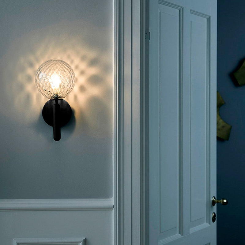 Ball Treppenwand Lichtarmatur Glas Ein-Birne Einfacher Stil Wand Sconce Beleuchtung | Karnz