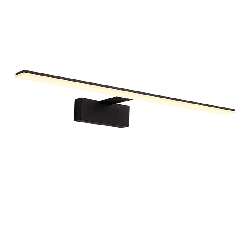 Minimalistische Balkenförmige Schminklampe Metall Badezimmer LED Wandsconce Beleuchtung mit Acryl-Diffusor | Karnz