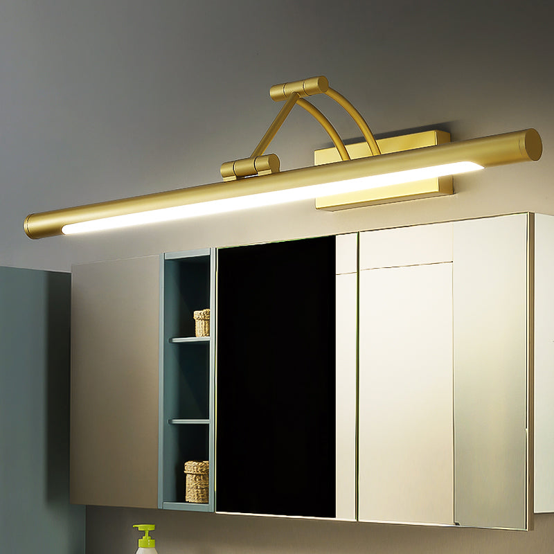 Minimalistische röhrenförmige Vanity-Leuchte Acryl LED-Wandmontage Lampe mit 3-gelenkigem Schwenkarm | Karnz