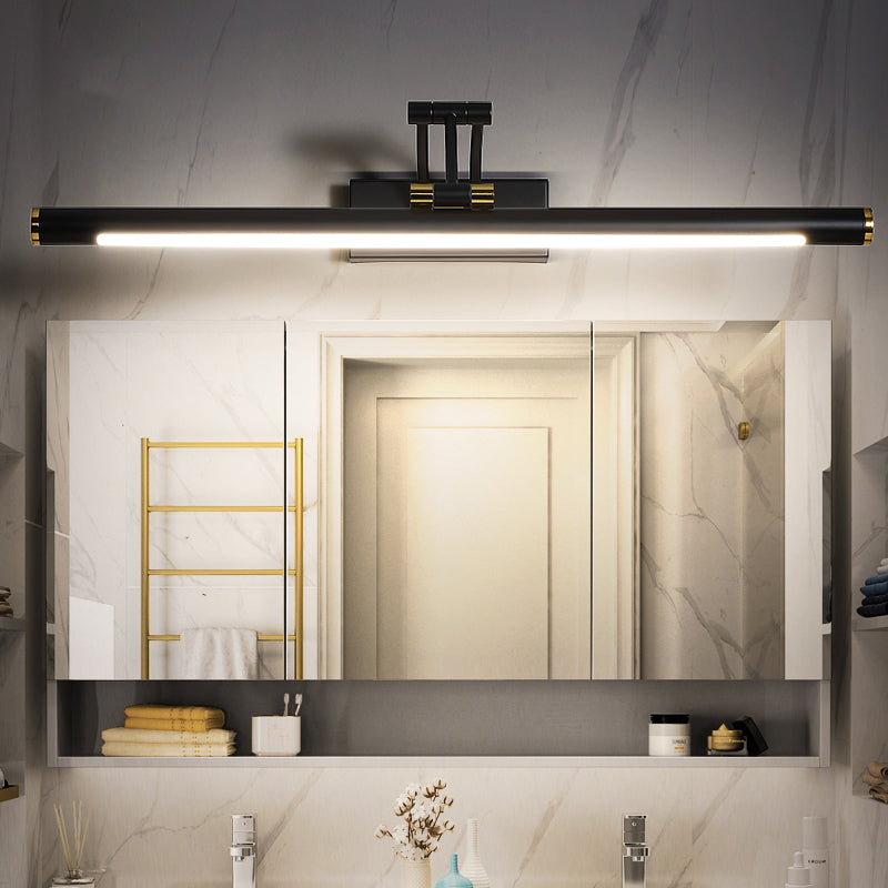 Minimalistische röhrenförmige Vanity-Leuchte Acryl LED-Wandmontage Lampe mit 3-gelenkigem Schwenkarm | Karnz