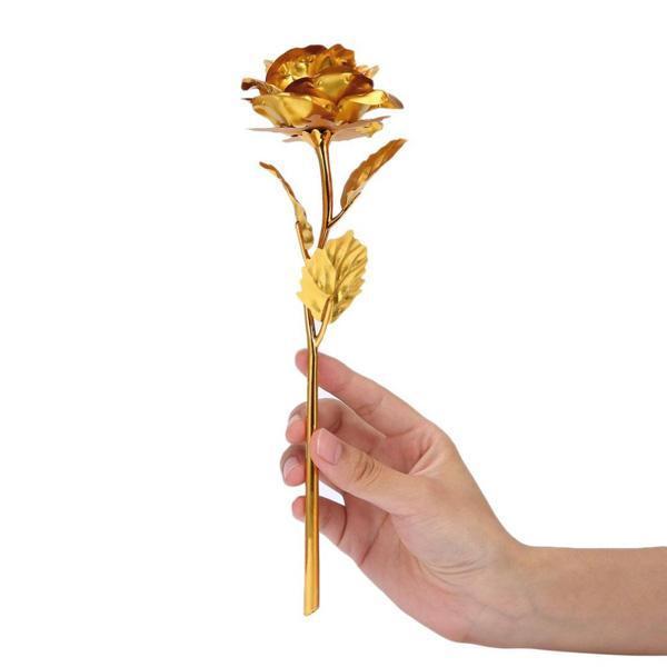 24K Gold Foil Rose mit Box | Karnz