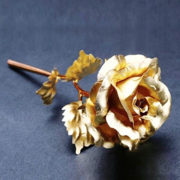 24K Gold Foil Rose mit Box | Karnz
