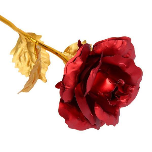 24K Gold Foil Rose mit Box | Karnz