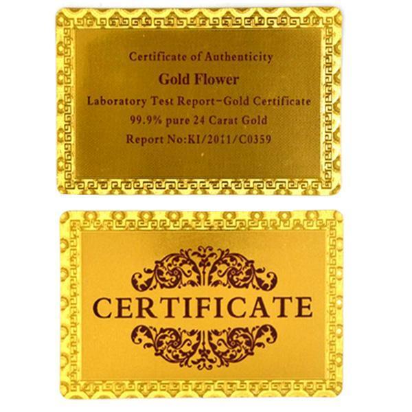 24K Goldfolie Rose mit Box | Karnz