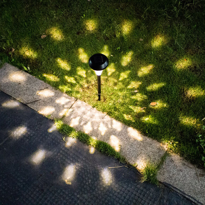 Moderne Solar Glas Kegel LED Außen Garten Bodeneinbau Landschaftslicht | Karnz
