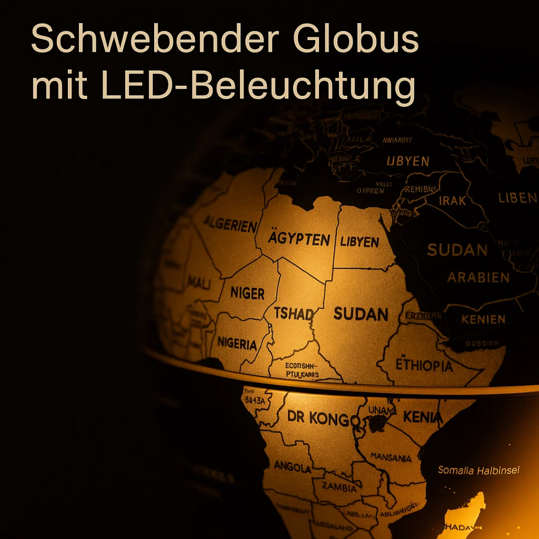 AstroGlobe LED-Weltkugel – Schwebende Globuslampe mit Magnetaufhängung