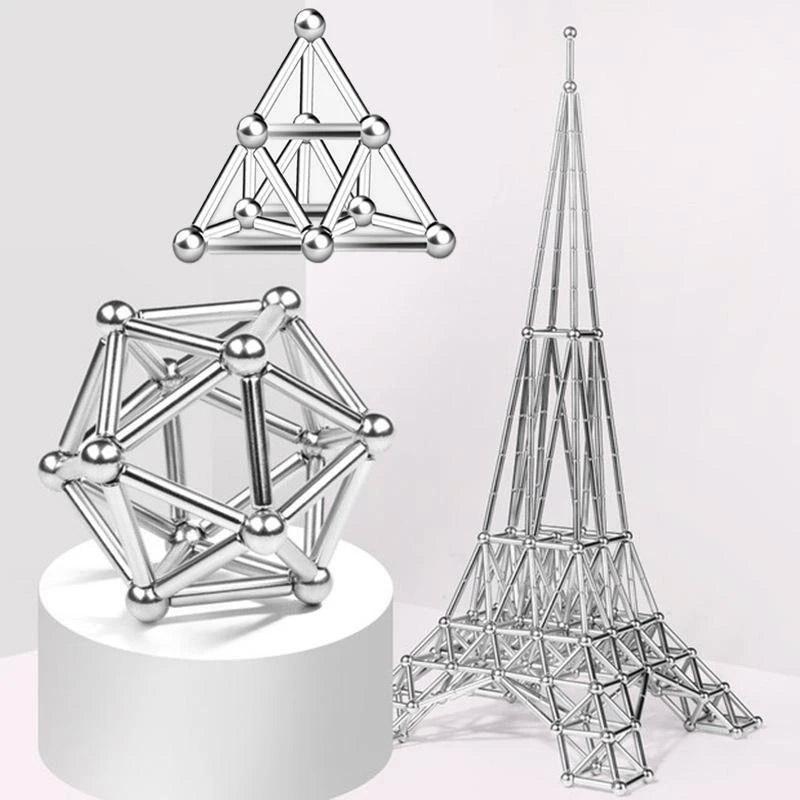 DIY-Set aus Magnetkugeln und -stäben
