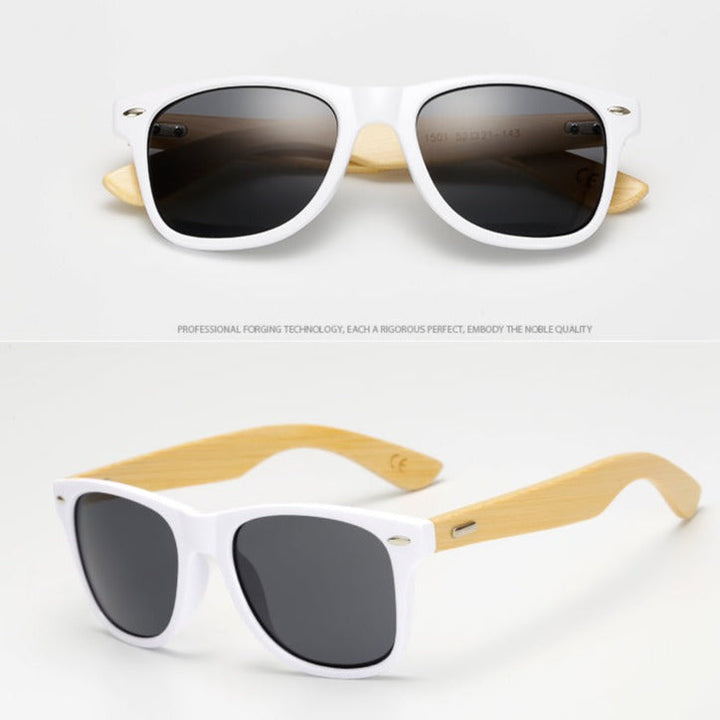 Karnz | Bamboo Retro Holz Sonnenbrille