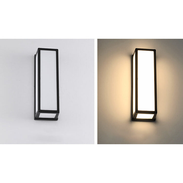 Moderne kreative Geometrie Aluminium Außen wasserdichte LED Wandleuchte Lampe | Karnz