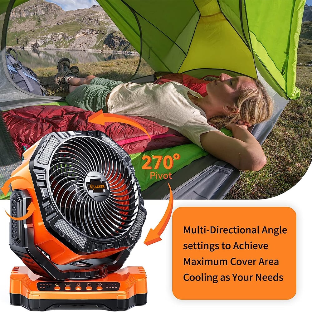 Wiederaufladbarer Campingventilator | Karnz