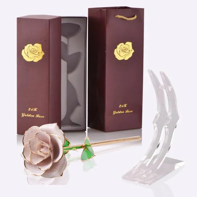Ewige Rose, getaucht in 24 Karat Gold