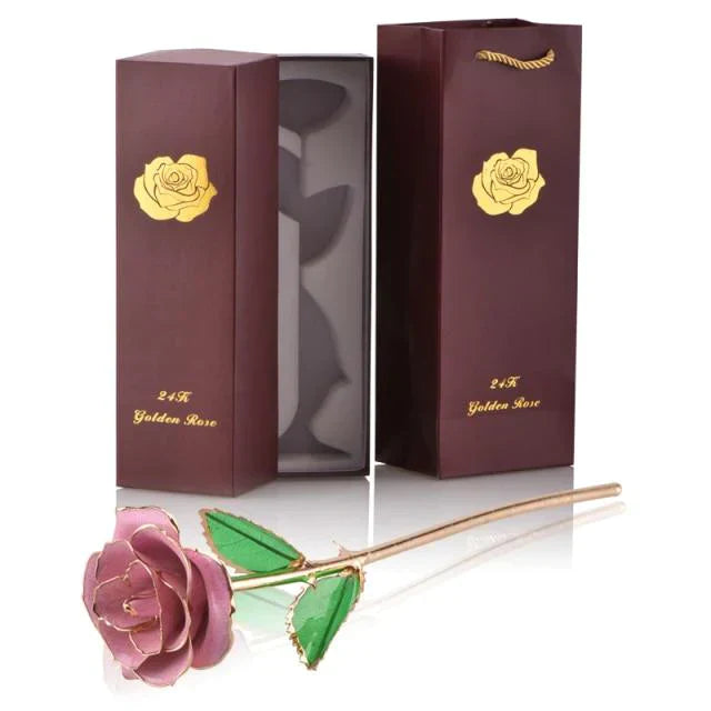 Ewige Rose, getaucht in 24 Karat Gold