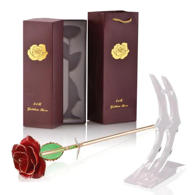 Ewige Rose, getaucht in 24 Karat Gold
