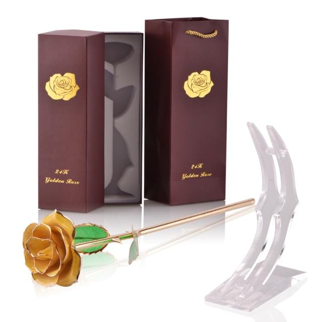 Ewige Rose, getaucht in 24 Karat Gold