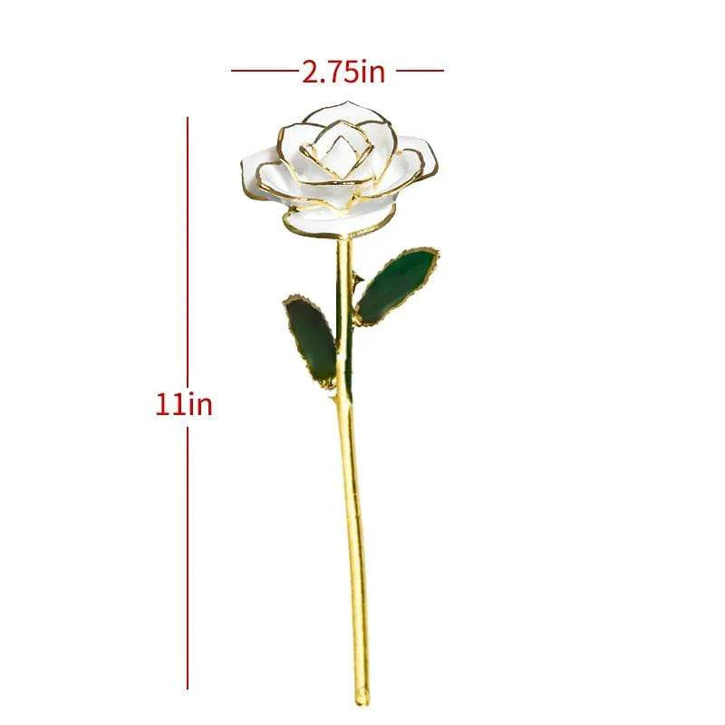 Ewige Rose, getaucht in 24 Karat Gold
