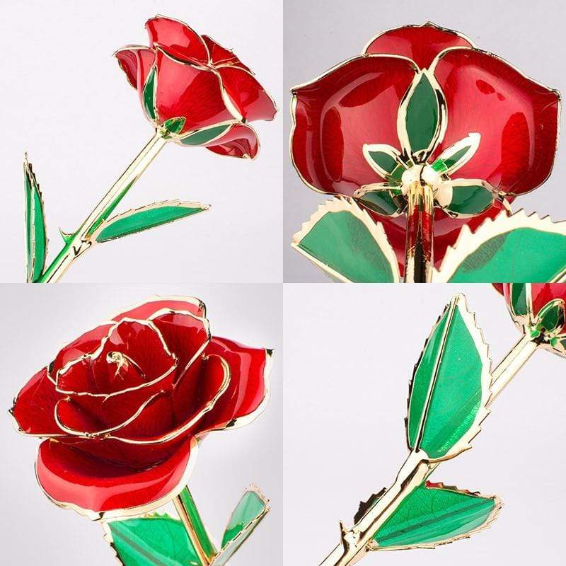 Ewige Rose, getaucht in 24 Karat Gold