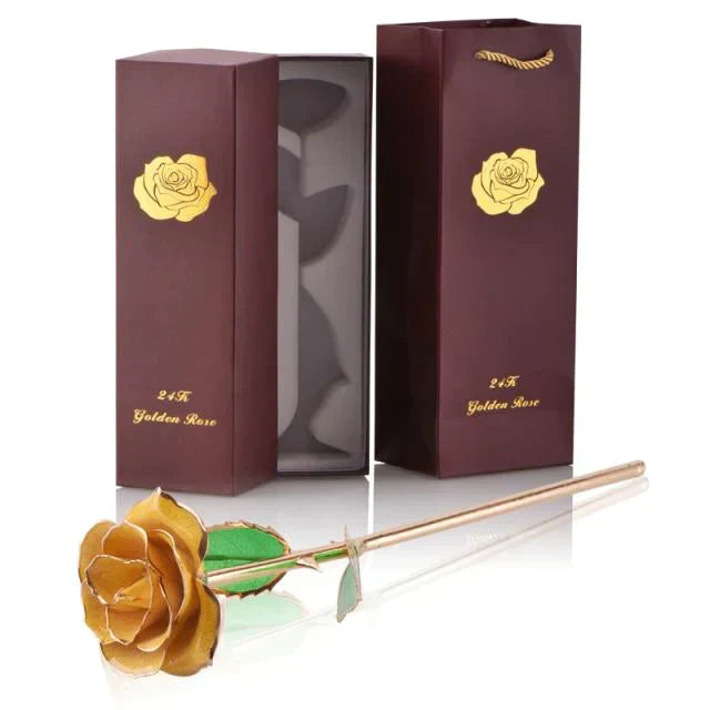 Ewige Rose, getaucht in 24 Karat Gold