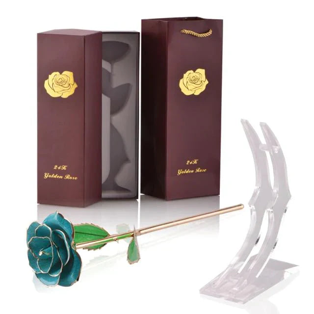 Ewige Rose, getaucht in 24 Karat Gold