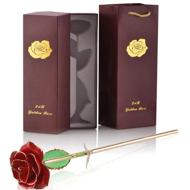 Ewige Rose, getaucht in 24 Karat Gold