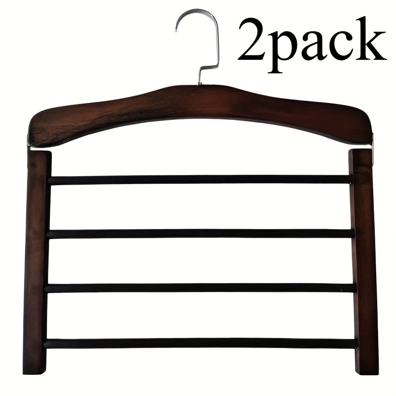 Holz Hosenbügel Multi-Layer 2er Set | Karnz