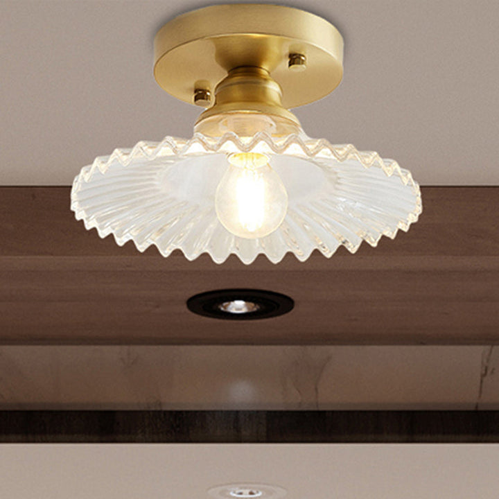 LumiCraft – Industrielle Deckenlampe mit grünem Glas-Schirm | Karnz
