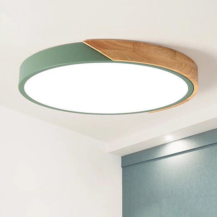 Moderne LED-Deckenlampe für Schlafzimmer - Energiesparende Acryl- und Metall-Einbauleuchte, Verschiedene Farben | Karnz